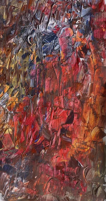 couple walking in the rain #abstractart #abstractpainting #painting
