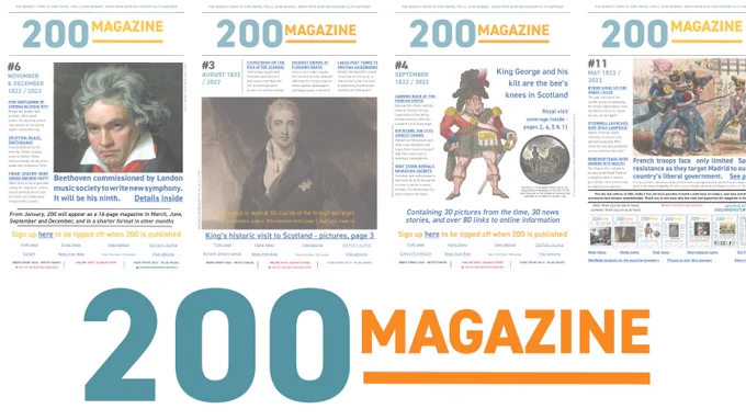 An infographic showing some of the highlights of 200 Magazine