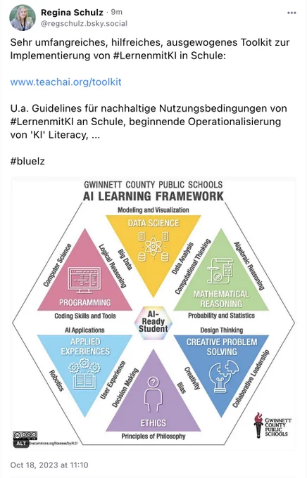 Screenshot: #bluelz   AI Learning Framework