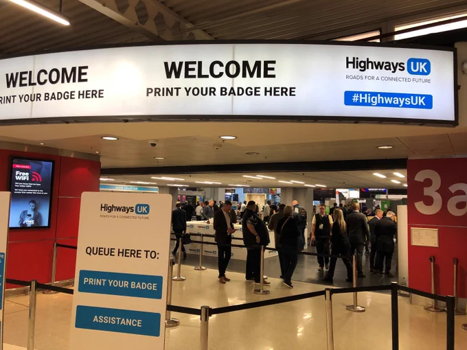 An image of the Highways UK entrance.