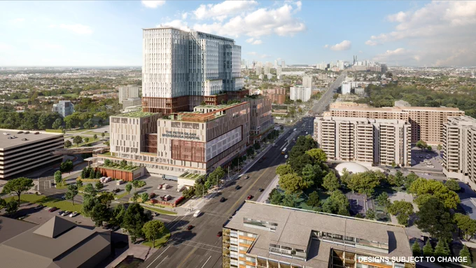 Rendering of Women's and Children's Hospital