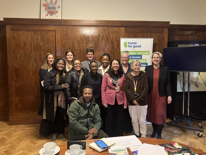 Adoption meeting in Hackney town hall