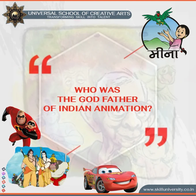 Guess the name, father of indian animation, animation, digital art, great animator