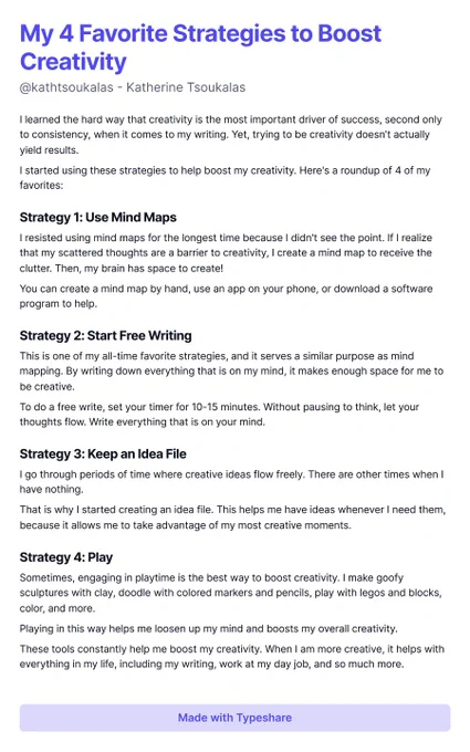 My 4 Favorite Strategies to Boost Creativity 