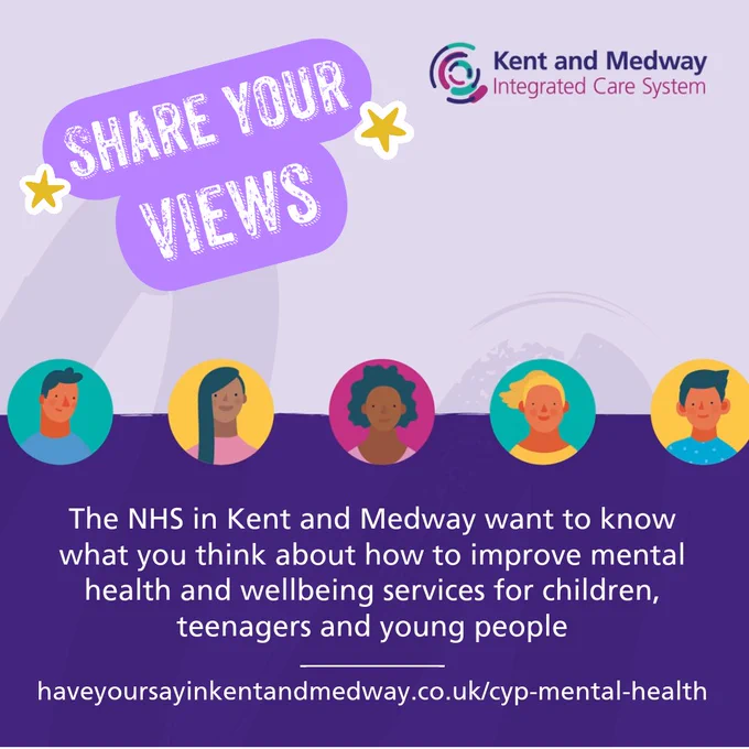 We want to know what you think about how to improve mental health and wellbeing services for children, teenagers and young people. 
We have five simple questions for everyone to answer – please follow the link to ➡️ https://loom.ly/lfpl5Og
