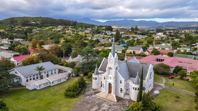 The historical Dutch Reformed Church in Heidelberg, Western Cape. 