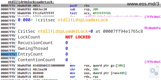Unlocking Loader Lock