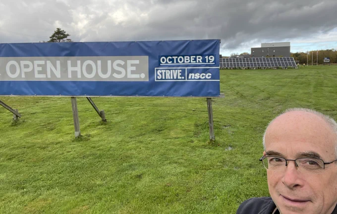 Open House sign at COGS for NSCC Open House on 19 October 2023