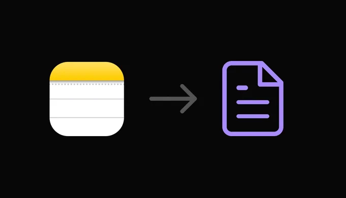 Obsidian Importer now helps you easily convert your Apple Notes data to portable files that you can use with any Markdown app. Supports tables, images, drawings, scans, PDFs, and links introduced in iOS 17.

Three months ago, we introduced Importer as an open-source project. Thanks to contributions from the Obsidian community, Importer supports converting your data from Notion, Evernote, Google Keep, Microsoft OneNote, Bear, Roam Research, HTML files, and more.

The latest version of Importer tackles the most challenging format to date: Apple Notes.

Unfortunately, Apple Notes is one of the few note-taking apps that does not have a built-in export feature. Because Apple Notes uses a proprietary format, it makes data complicated to migrate, and nearly impossible to use in conjunction with other tools.