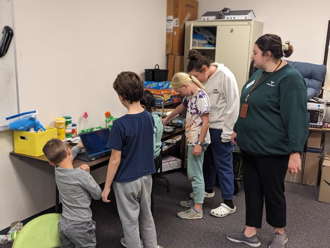 Learning about bugs - Franklin Park Conservatory comes to Acton Academy Columbus (private school in Dublin, OH)