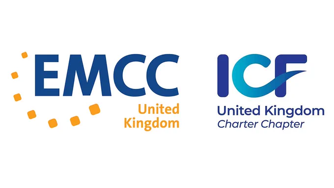 Image of the EMCC UK and ICF logos