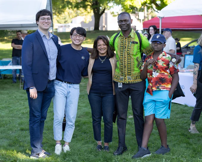 Commissioner Jayapal is with immigrants and refugees at the Welcoming Week Opening Ceremony. 