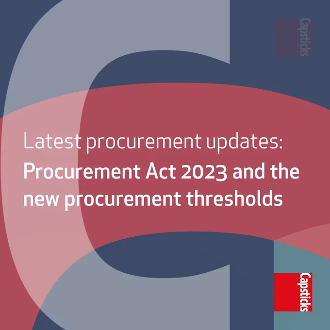 [thumbnail] Latest procurement updates: Procurement Act 2023 and the new procurement thresholds