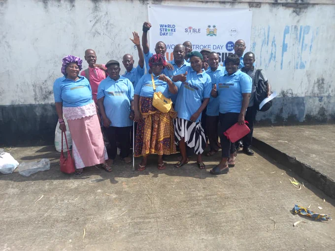 Members of the stroke survivors group at the blood pressure awareness event on World Stroke Day 2023