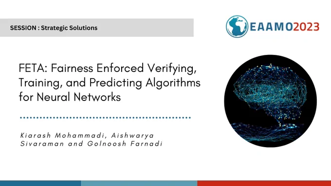 FETA: Fairness Enforced Verifying, Training, and Predicting Algorithms for Neural Networks 