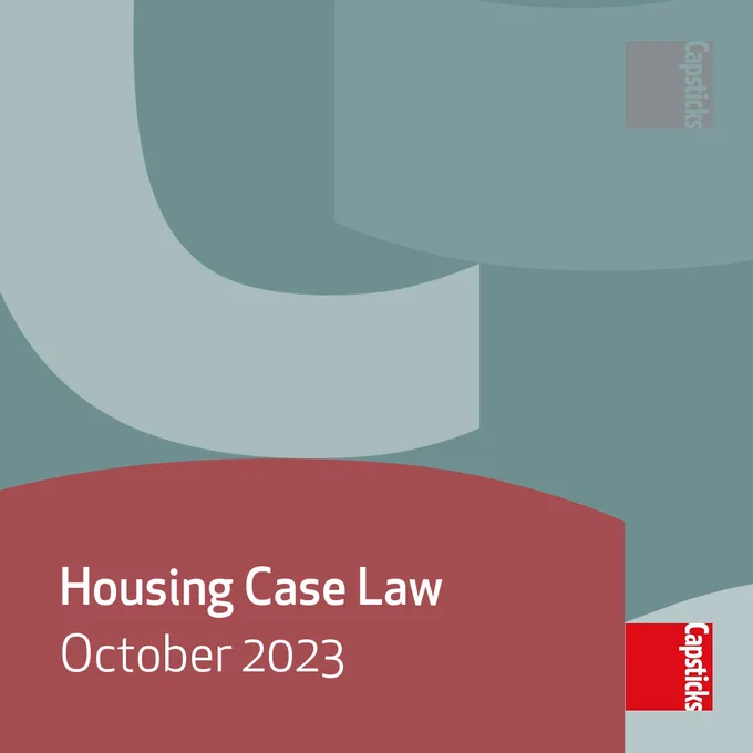 [thumbnail] Housing Case Law – October 2023