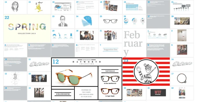 Warby Parker Visual Brand Board