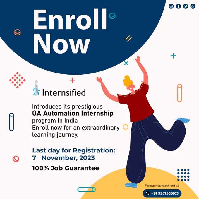 QA Automation internship in India