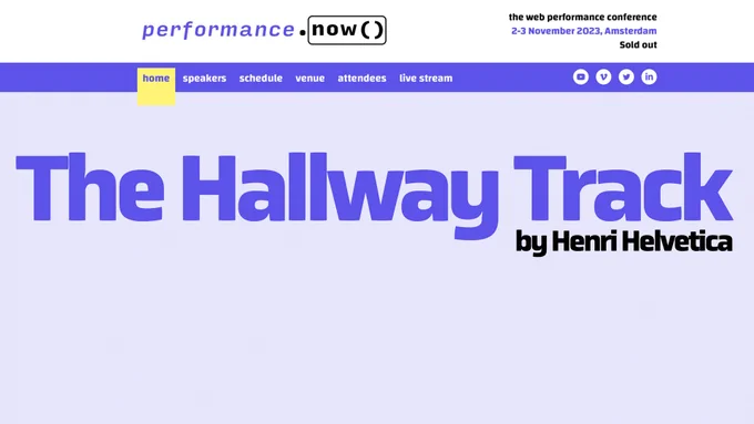 The Hallway Track by Henri Helvetica
