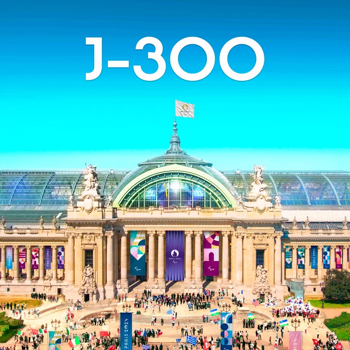 Visuel du Grand Palais en dispositif paralympique