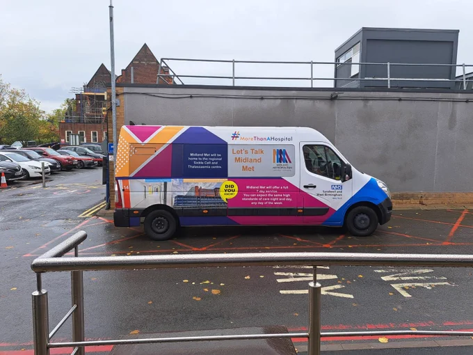 Our mobile unit is in attendance - all things Midland Metropolitan University Hospital