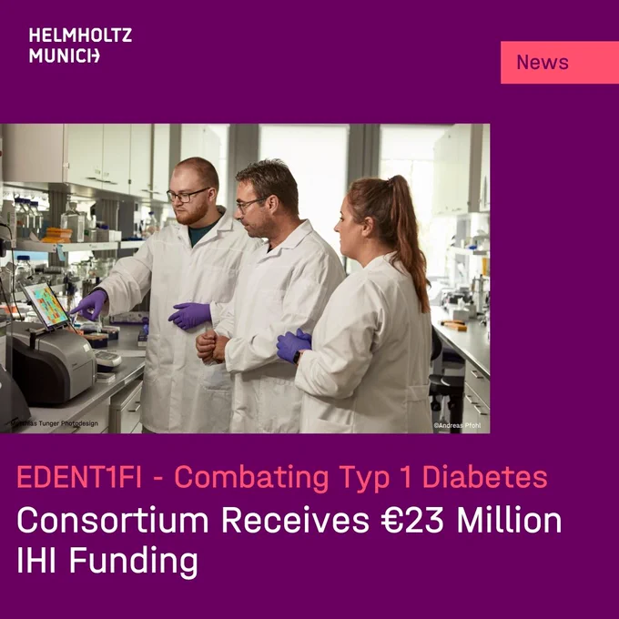 European Partnership to Combat Type 1 Diabetes Receives €23 Million IHI Funding