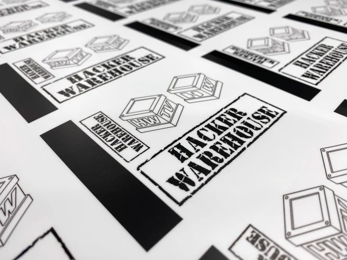 Hacker Warehouse Stickers at StandOut Stickers