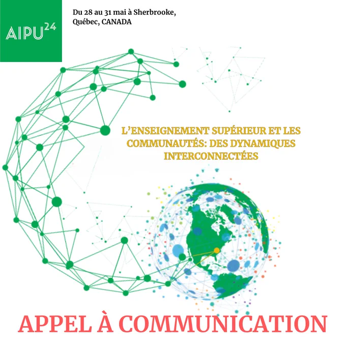 Appel à communication pour le congrès AIPU24 à Sherbrooke en 2024