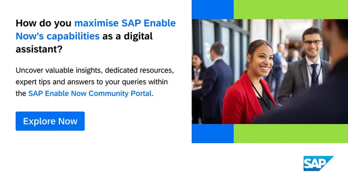 Join an exclusive community of SAP Enable Now users
