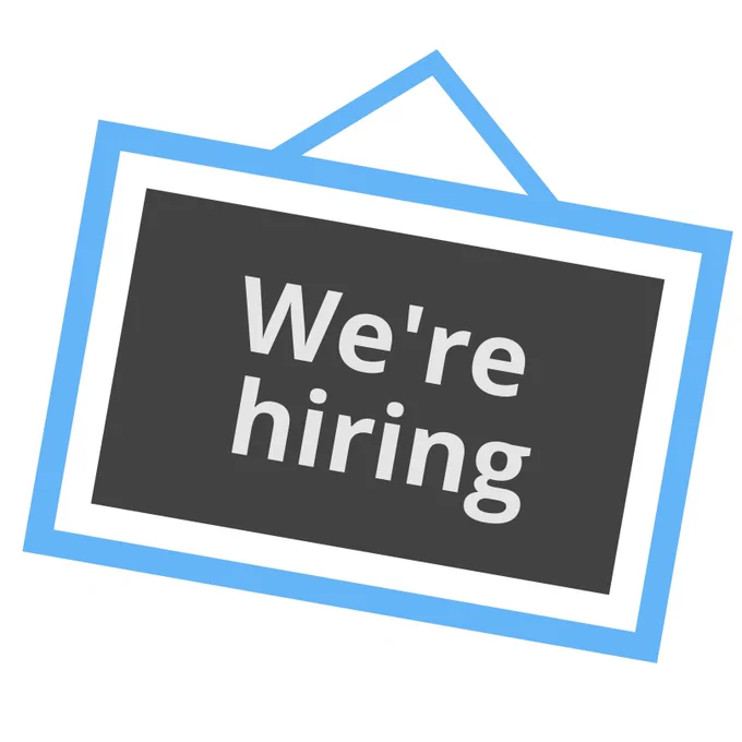 We're Hiring sign