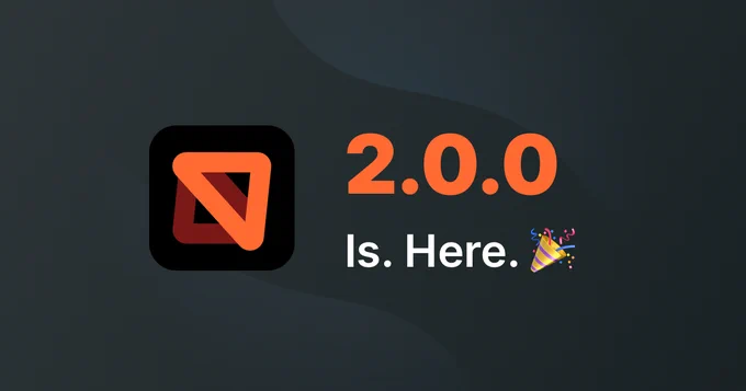 MSW 2.0.0 announcement banner.