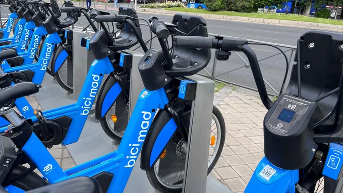 Servicio público de alquiler de bicicletas eléctricas de Madrid. © EFE/Gerardo Dominguez Unica.
