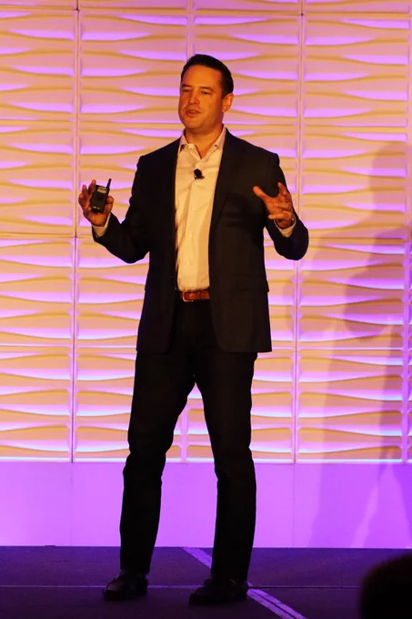 LNS Research President and Research Leader Matthew Littlefield on stage at The Industrial Transformation (IX) Event 2023