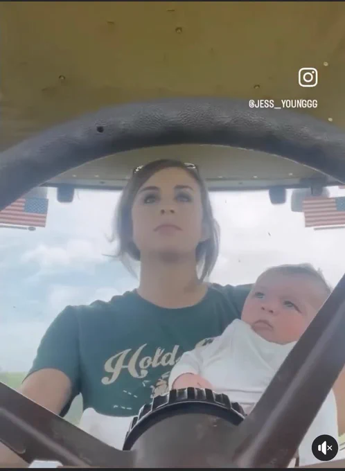 Wilson Co. TN ANR agent/WIA Jessi Young raises cattle along with her husband plus they are raising lil Walker.  He is with her every step on their farm.   