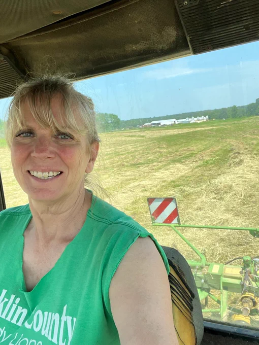 Joetta T White, TN AgrAbility/UT TSU Extension and farmHER on her family farm: 6 T's Farm in Weakley Co. TN.  Livin' the farm life.