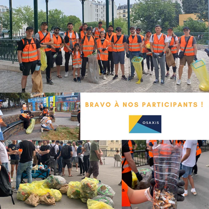 Journée de solidarité OSAXIS. La World Clean Up Day 2023. 