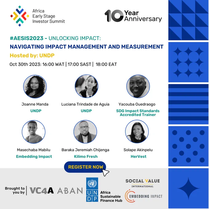 #AESIS2023 Navigating Impact and Management Webinar hosted by UNDP