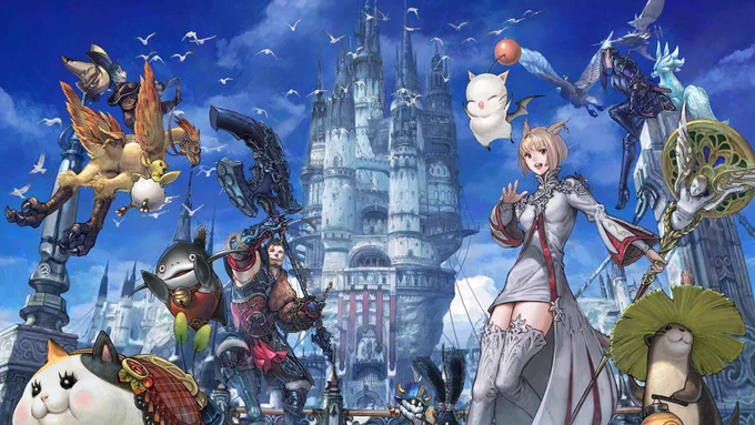 A menagerie of characters and heroes from critically acclaimed MMORPG Final Fantasy XIV. Have you heard of it? It has an expanded free trial which you can play through the entirety of A Realm Reborn, the award-winning Heavensward, and its second major expansion Stormblood. Play up to level 70 with no restrictions on playtime? Sign up, and enjoy Eorzea today!