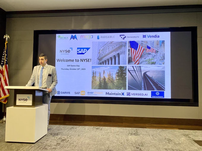 Partsimony - NYSE Welcome of SAP.iO Cohort