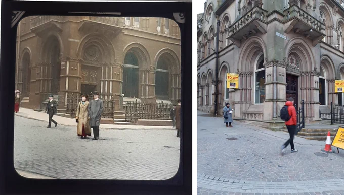  Example slide of Bradford (Hustlergate), then and now.