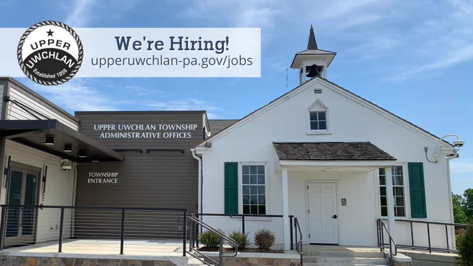 Upper Uwchlan Township is hiring!
Information on the position of Part Time Administrative Assistant is now available at:
upperuwchlan-pa.gov/jobs