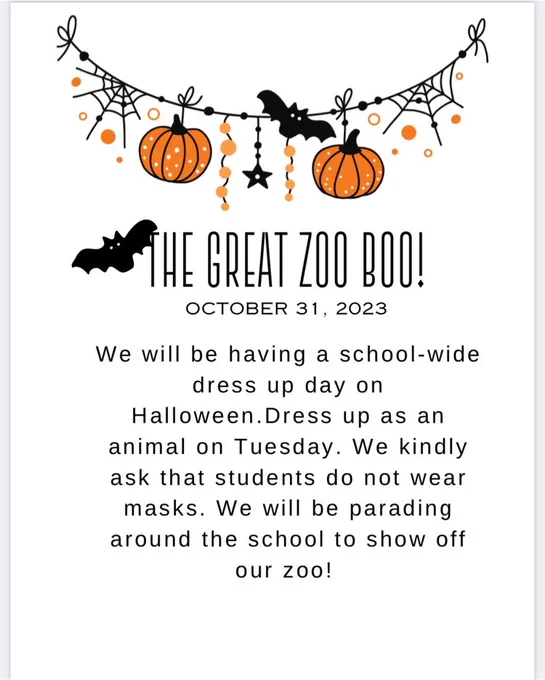 Zoo Boo!