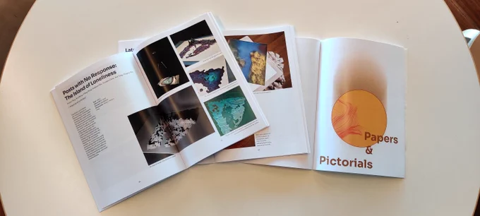 Other pages of the catalogue, representing exhibited artworks