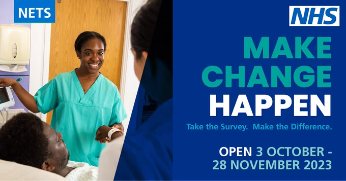 Make change happen. Take the survey. Make the difference. Open 3 October to 28 November 2023.