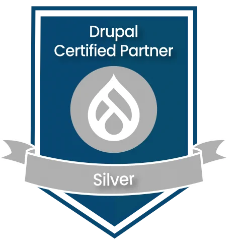 Drupal Silver Certified Partner badge