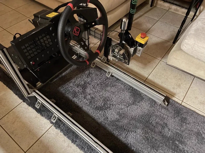 Cockpit for driving Part 1. To be mounted on the Portal development kit motion platform 