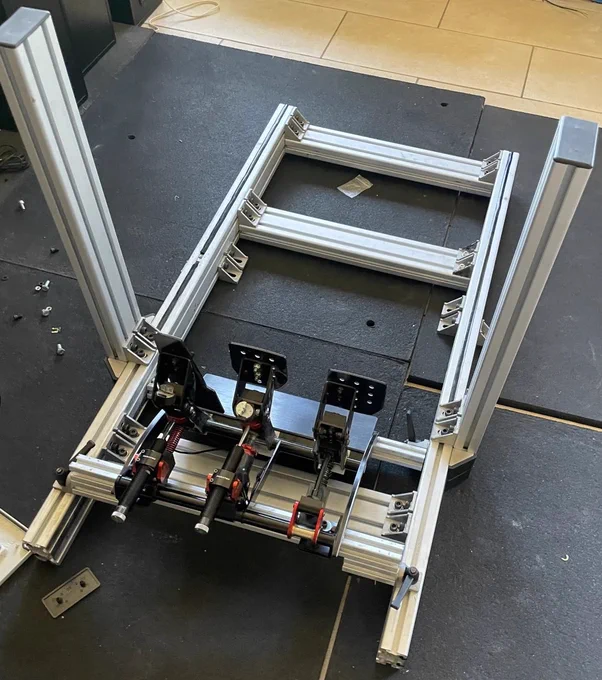 Cockpit for driving Part 2. To be mounted on the Portal development kit motion platform 