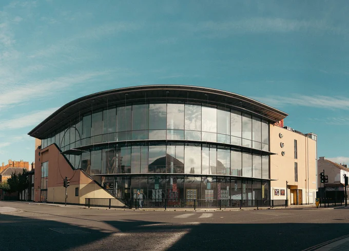 Exterior of ARC, taken from across the road early on a sunny morning.