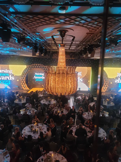 The Great Room at the Grosvenor Hotel for the Nursing Times Awards 2023