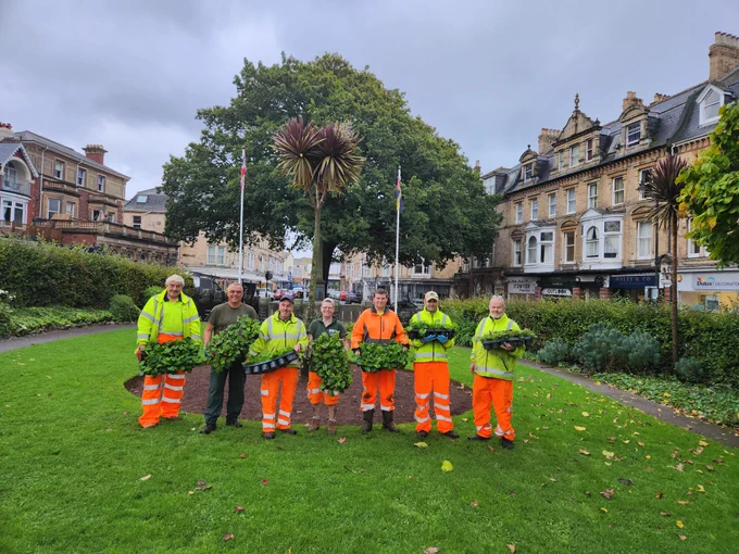 Team of gardeners